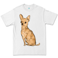 White chihuahua Premium Tee - MaliasSmallBusiness