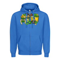 True Royal St. Patrick's Day coffee cups Zipper Hoodie - HowdyJamesFarm