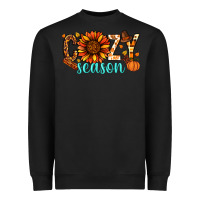 Black Cozy season Thanksgiving Heavyweight Sweatshirt - NancyCooperArtShop