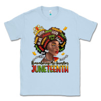 Dusty Blue remembering my ancestors juneteenth Classic Tee - LillyAllenDesigns