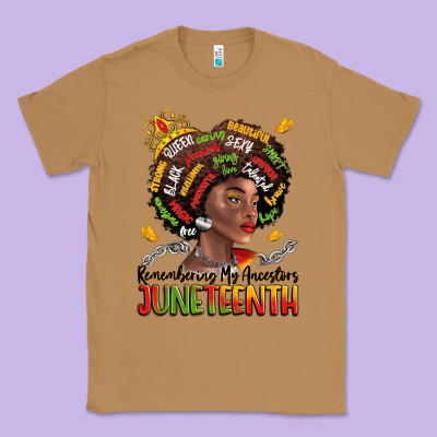 Remembering My Ancestors Juneteenth Classic Tee Designed By Lillyallendesigns
