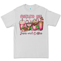 Dove Grey fueled by jesus and coffee Premium Tee - MaliasSmallBusiness