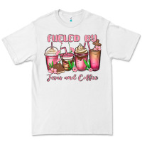 White fueled by jesus and coffee Premium Tee - MaliasSmallBusiness