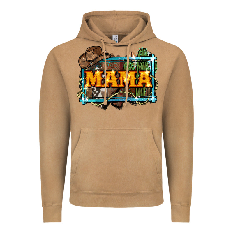Mama Cowboy Western Font Cactuslove Mom Vintage Hoodie by LillyAllenDesigns | Teevron
