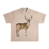 French Oak white tailed buck deer Urban Heavy Tee - LillyAllenDesigns