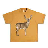 Peanut Butter white tailed buck deer Urban Heavy Tee - LillyAllenDesigns