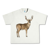 Pistachio white tailed buck deer Urban Heavy Tee - LillyAllenDesigns