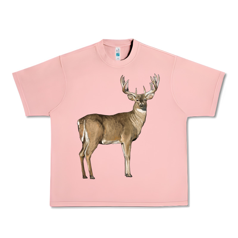 White Tailed Buck Deer Urban Heavy Tee by LillyAllenDesigns | Teevron
