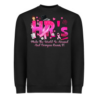 Black breast cancer hr human resources Heavyweight Sweatshirt - texasbilliewilder