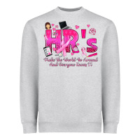 Heather Grey breast cancer hr human resources Heavyweight Sweatshirt - texasbilliewilder