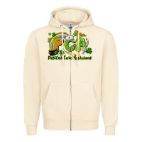 Sandshell PCA Patient Care Assistant St. Patrick's Day Zipper Hoodie - CowGirlArtShop