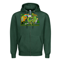 Sports Green PCA Patient Care Assistant St. Patrick's Day Zipper Hoodie - CowGirlArtShop