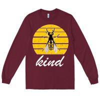 Burgundy Bee Kind Long Sleeve Tee - Bettercallsaul