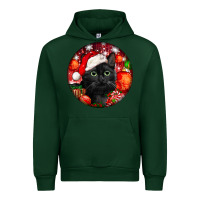 Forest Green christmas bombay cat Urban Hoodie - LillyAllenDesigns