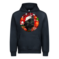 Navy christmas bombay cat Urban Hoodie - LillyAllenDesigns