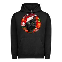 Pigment Black christmas bombay cat Urban Hoodie - LillyAllenDesigns