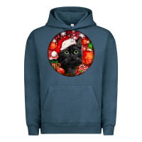 Pigment Midnight Navy christmas bombay cat Urban Hoodie - LillyAllenDesigns
