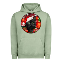 Pigment Oil Green christmas bombay cat Urban Hoodie - LillyAllenDesigns