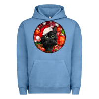 Pigment Pebble Blue christmas bombay cat Urban Hoodie - LillyAllenDesigns