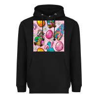 Easter Gnomies Seamless Pattern Heavyweight Hoodie | Teevron