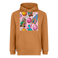 Meerkat Easter Gnomies Seamless Pattern Heavyweight Hoodie - BundleAndBundleShop