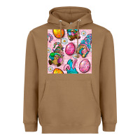 Toasted Coconut Easter Gnomies Seamless Pattern Heavyweight Hoodie - BundleAndBundleShop