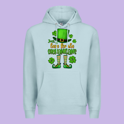 Just Here For The Shenanigans St. Patrick's Premium Hoodie Designed By Oliviacreatesart