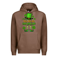 Chestnut Just here for the shenanigans St. Patrick's Premium Hoodie - OliviaCreatesArt