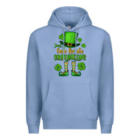Colony Blue Just here for the shenanigans St. Patrick's Premium Hoodie - OliviaCreatesArt