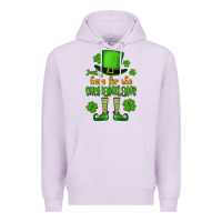Lilac Just here for the shenanigans St. Patrick's Premium Hoodie - OliviaCreatesArt