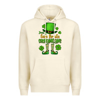 Sandshell Just here for the shenanigans St. Patrick's Premium Hoodie - OliviaCreatesArt