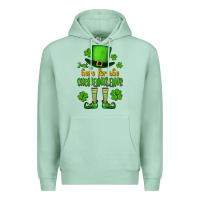 Seafoam Just here for the shenanigans St. Patrick's Premium Hoodie - OliviaCreatesArt