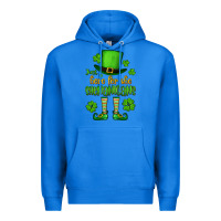 True Royal Just here for the shenanigans St. Patrick's Premium Hoodie - OliviaCreatesArt