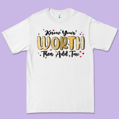Know Your Worth Premium Tee Designed By Maliassmallbusiness