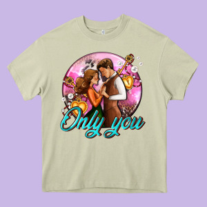 Only You And Couple With Keys Heavy Core Tee Designed By Adodesignshop