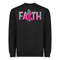 Black Cancer Faith with gemstone Heavyweight Sweatshirt - NancyCooperArtShop