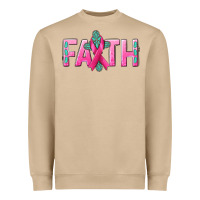 Mushroom Cancer Faith with gemstone Heavyweight Sweatshirt - NancyCooperArtShop
