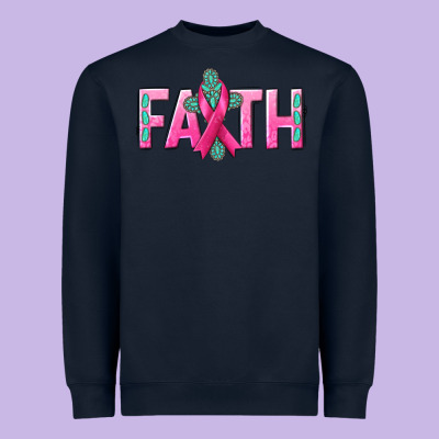 Cancer Faith With Gemstone Heavyweight Sweatshirt Designed By Nancycooperartshop