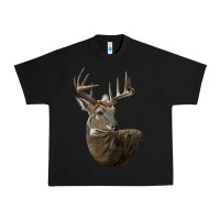 Black white tailed buck deer head Urban Heavy Tee - LillyAllenDesigns
