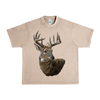 French Oak white tailed buck deer head Urban Heavy Tee - LillyAllenDesigns