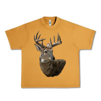 Peanut Butter white tailed buck deer head Urban Heavy Tee - LillyAllenDesigns
