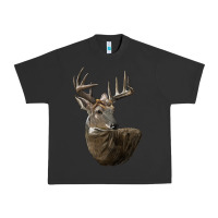 Pigment Black white tailed buck deer head Urban Heavy Tee - LillyAllenDesigns