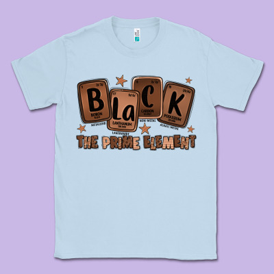 Black The Prime Element Melanin Classic Tee Designed By Lillyallendesigns