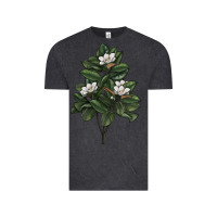 Vintage Black Magnolia Flower Illustrations Vintage Tee - LillyAllenDesigns