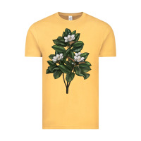 Vintage Mustard Magnolia Flower Illustrations Vintage Tee - LillyAllenDesigns