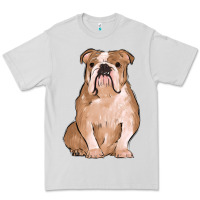 Dove Grey bulldog Premium Tee - MaliasSmallBusiness