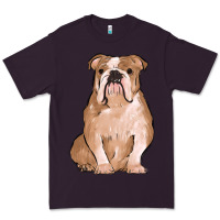 Plum bulldog Premium Tee - MaliasSmallBusiness