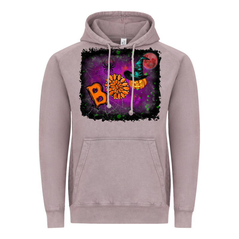 Boo Gemstone Halloween Pumpkin Vintage Hoodie by RanaPortraitStore | Teevron