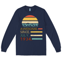 Navy Awesome Since JULY 1934 Long Sleeve Tee - Bettercallsaul