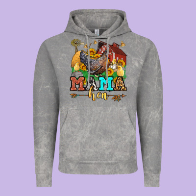 Mama Hen Vintage Hoodie Designed By Lillyallendesigns